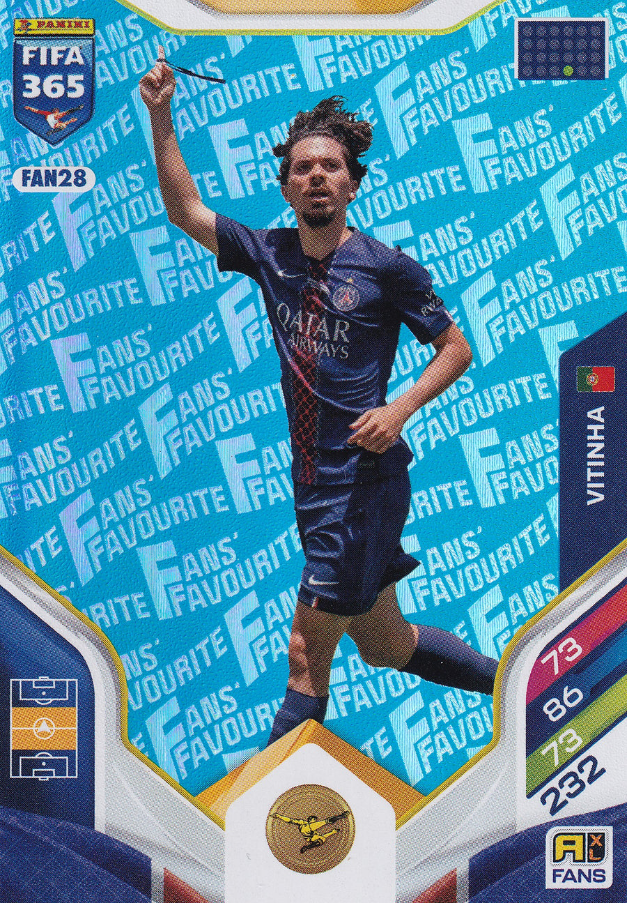 FAN-028. VITINHA - PARIS SAINT-GERMAIN - FANS FAVOURITE - BLUE