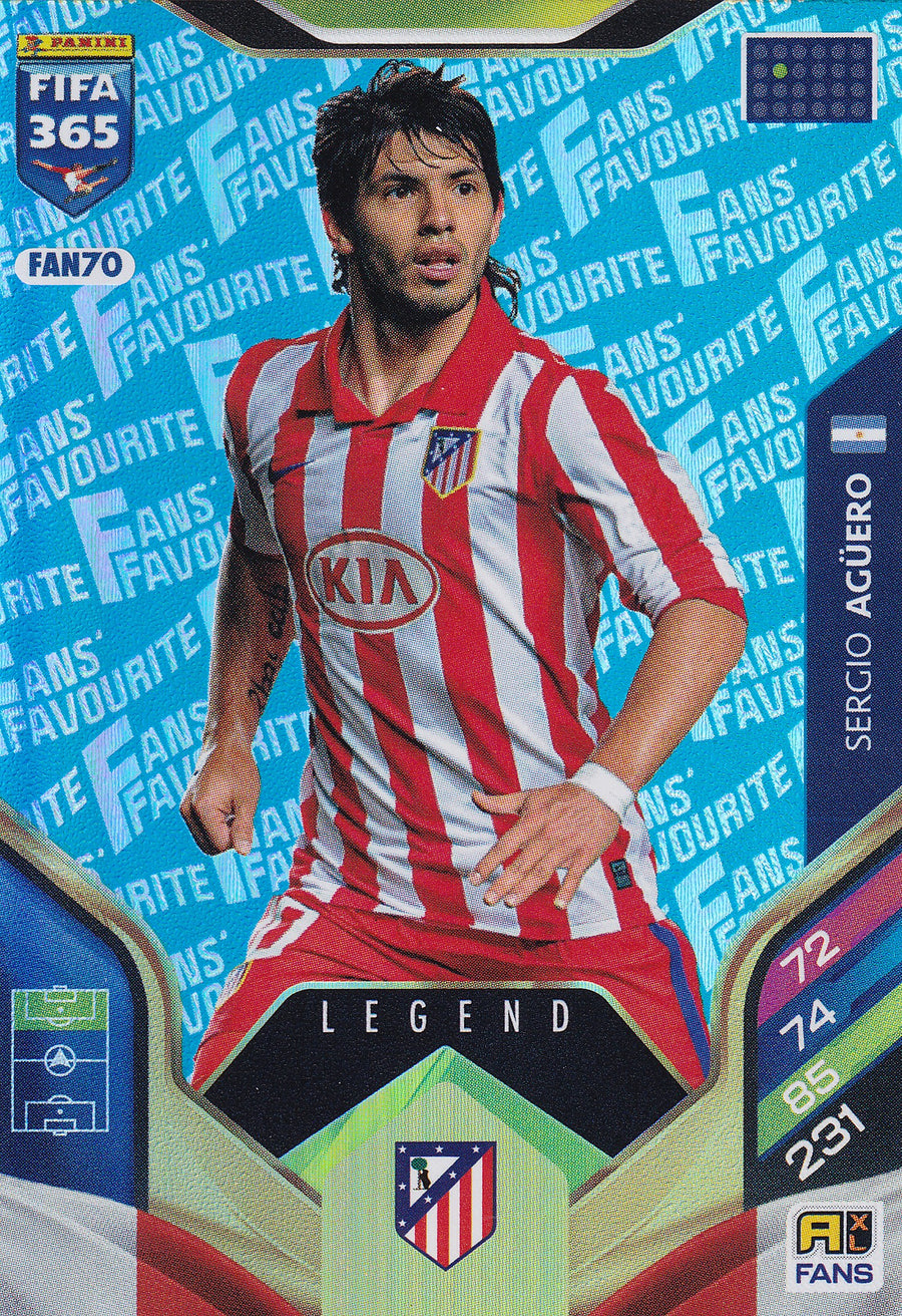 FAN-070. SERGIO AGUERO - ATLETICO DE MADRID - FANS FAVOURITE LEGEND - BLUE