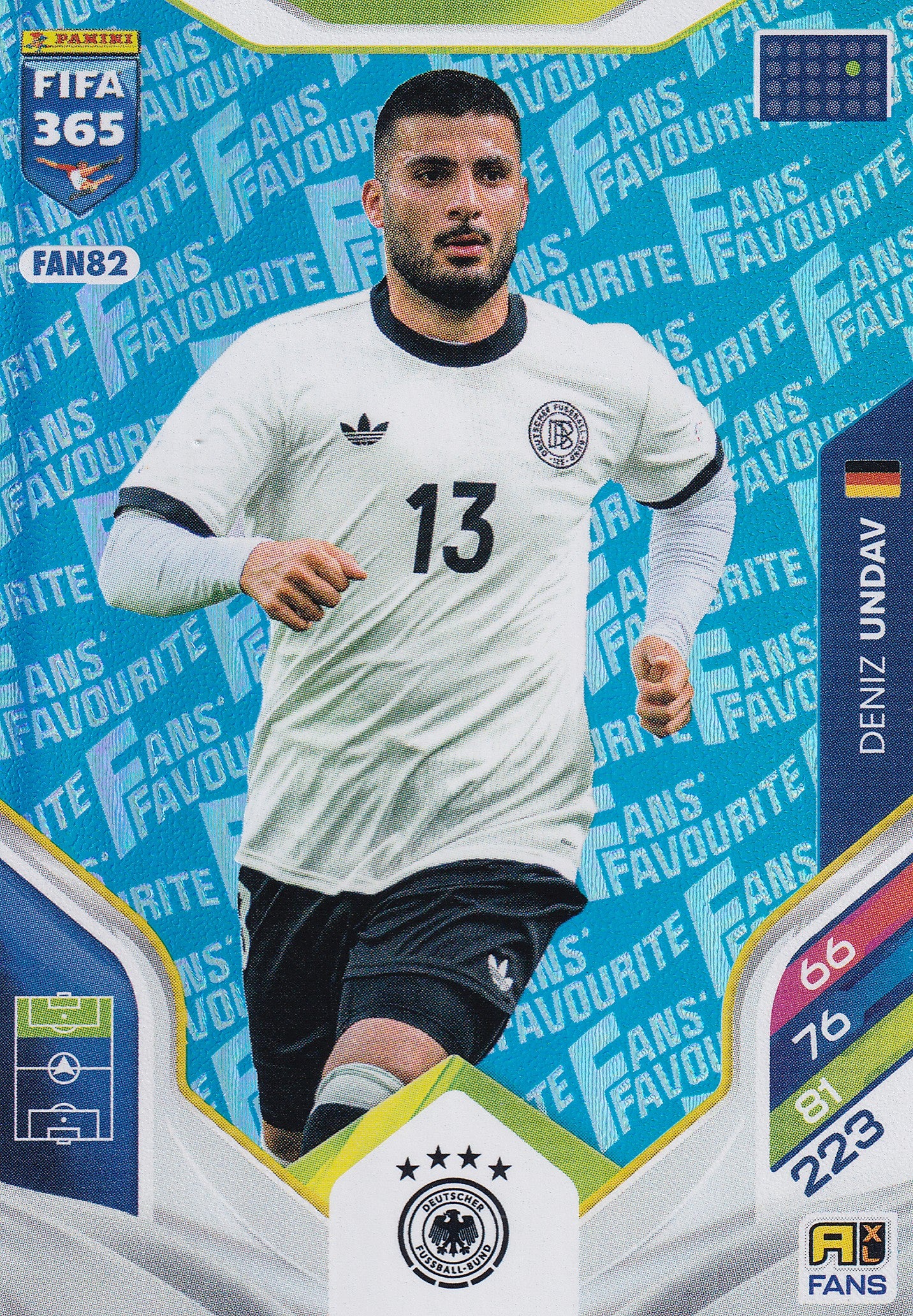 FAN-082. DENIZ UNDAV - GERMANY - FANS FAVOURITE - BLUE