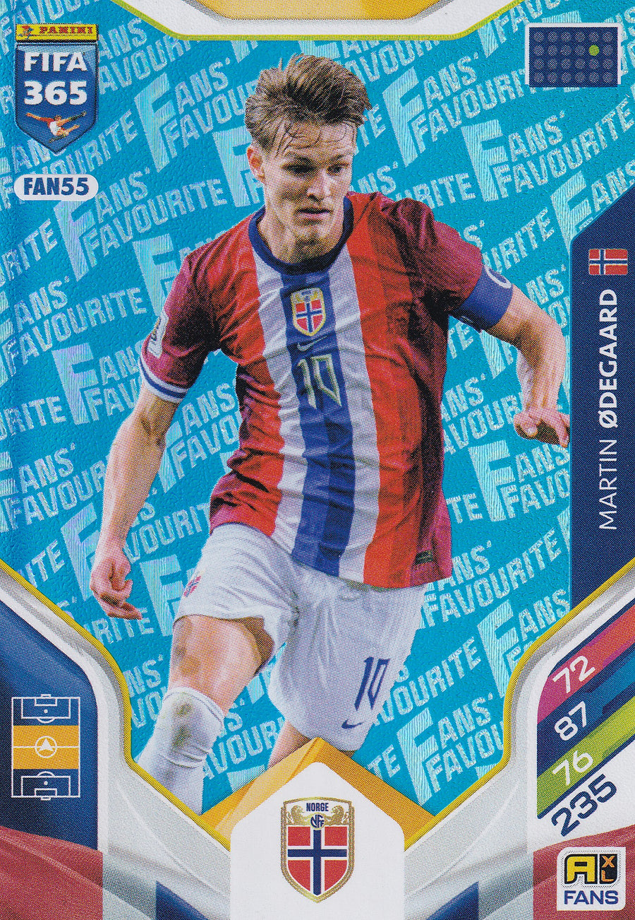 FAN-055. MARTIN ØDEGAARD - NORWAY - FANS FAVOURITE - BLUE