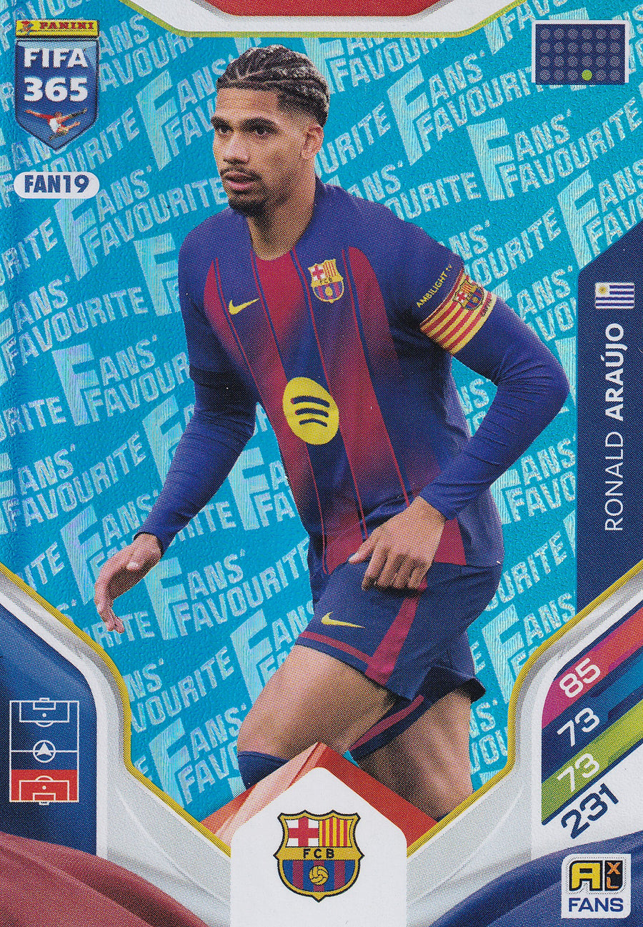 FAN-019. RONALD ARAUJO - FC BARCELONA - FANS FAVOURITE - BLUE