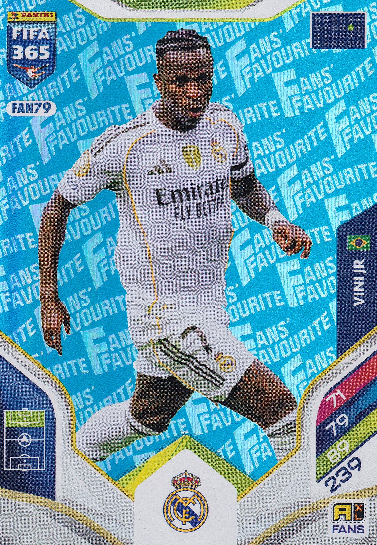 FAN-079. VINI JR - REAL MADRID - FANS FAVOURITE - BLUE