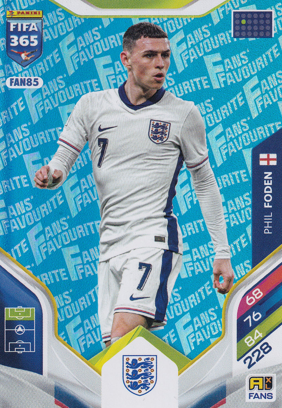 FAN-085. PHIL FODEN - ENGLAND - FANS FAVOURITE - BLUE