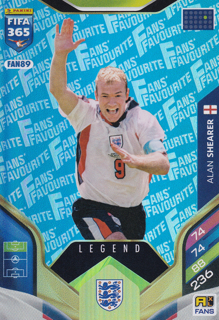 FAN-089. ALAN SHEARER - ENGLAND - FANS FAVOURITE LEGEND - BLUE
