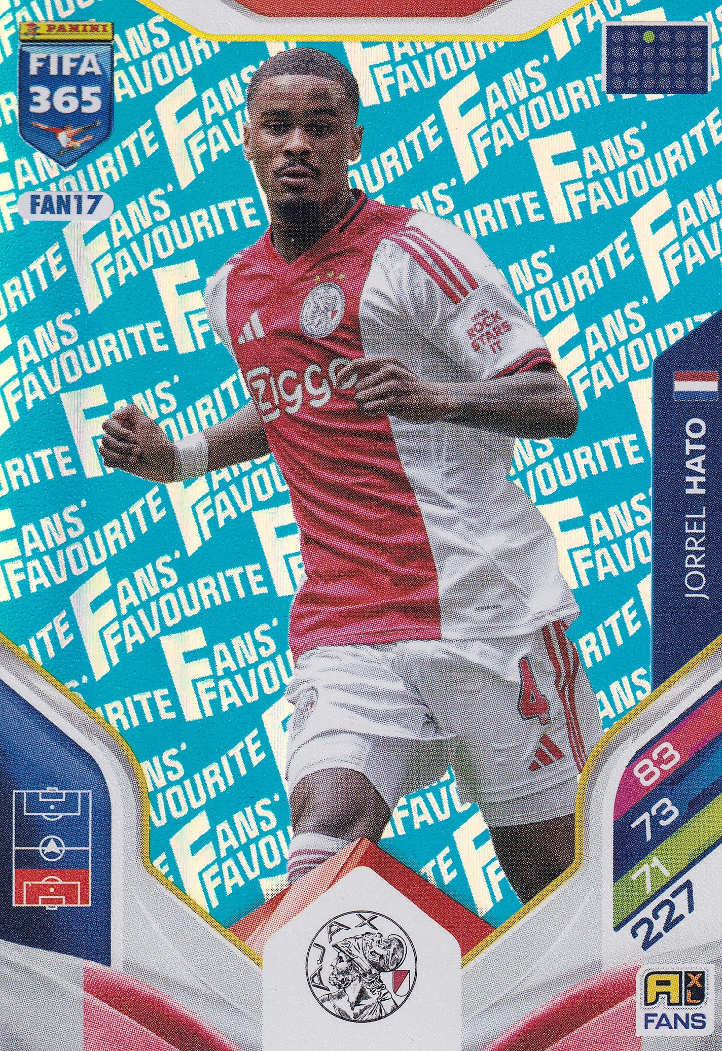 FAN-017. JORREL HATO - AJAX - FANS FAVOURITE - BLUE