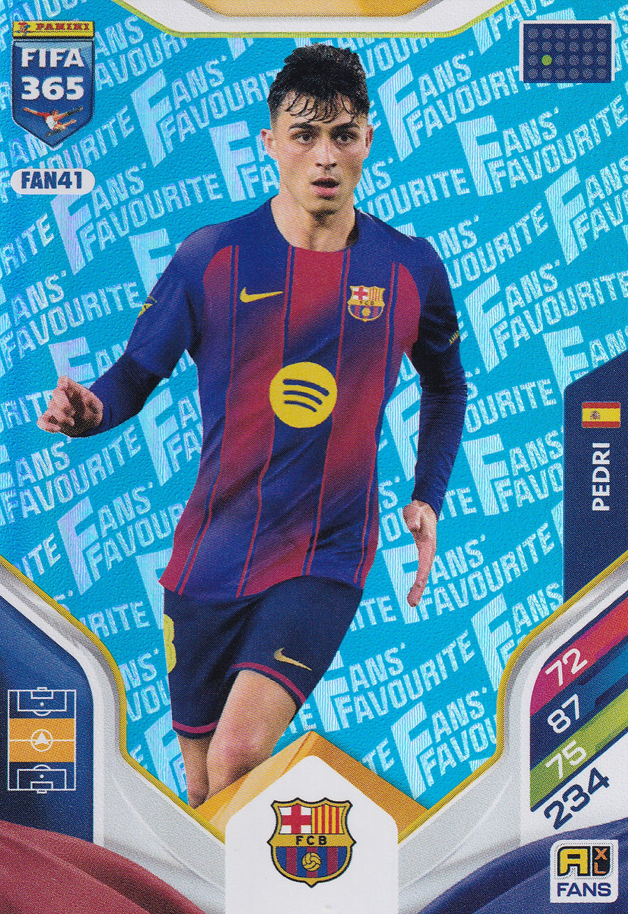 FAN-041. PEDRI - FC BARCELONA - FANS FAVOURITE - BLUE