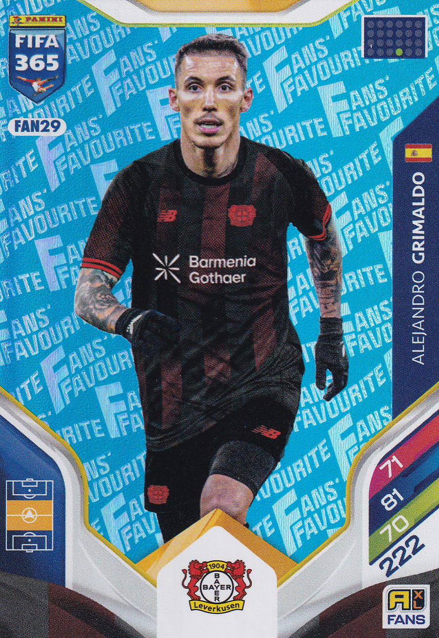 FAN-029. ALEJANDRO GRIMALDO - BAYER 04 LEVERKUSEN - FANS FAVOURITE - BLUE