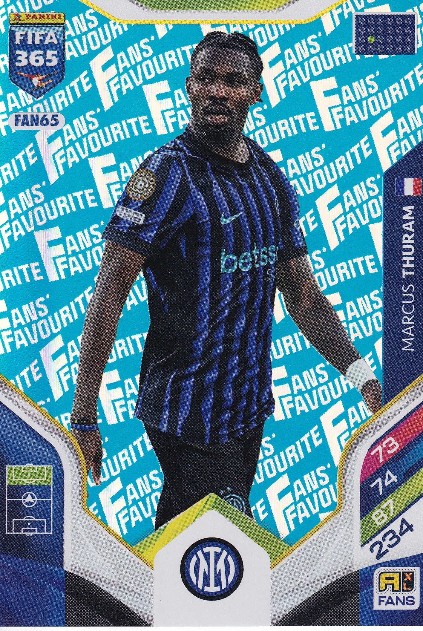 FAN-065. MARCUS THURAM - FC INTERNAZIONALE MILANO - FANS FAVOURITE - BLUE
