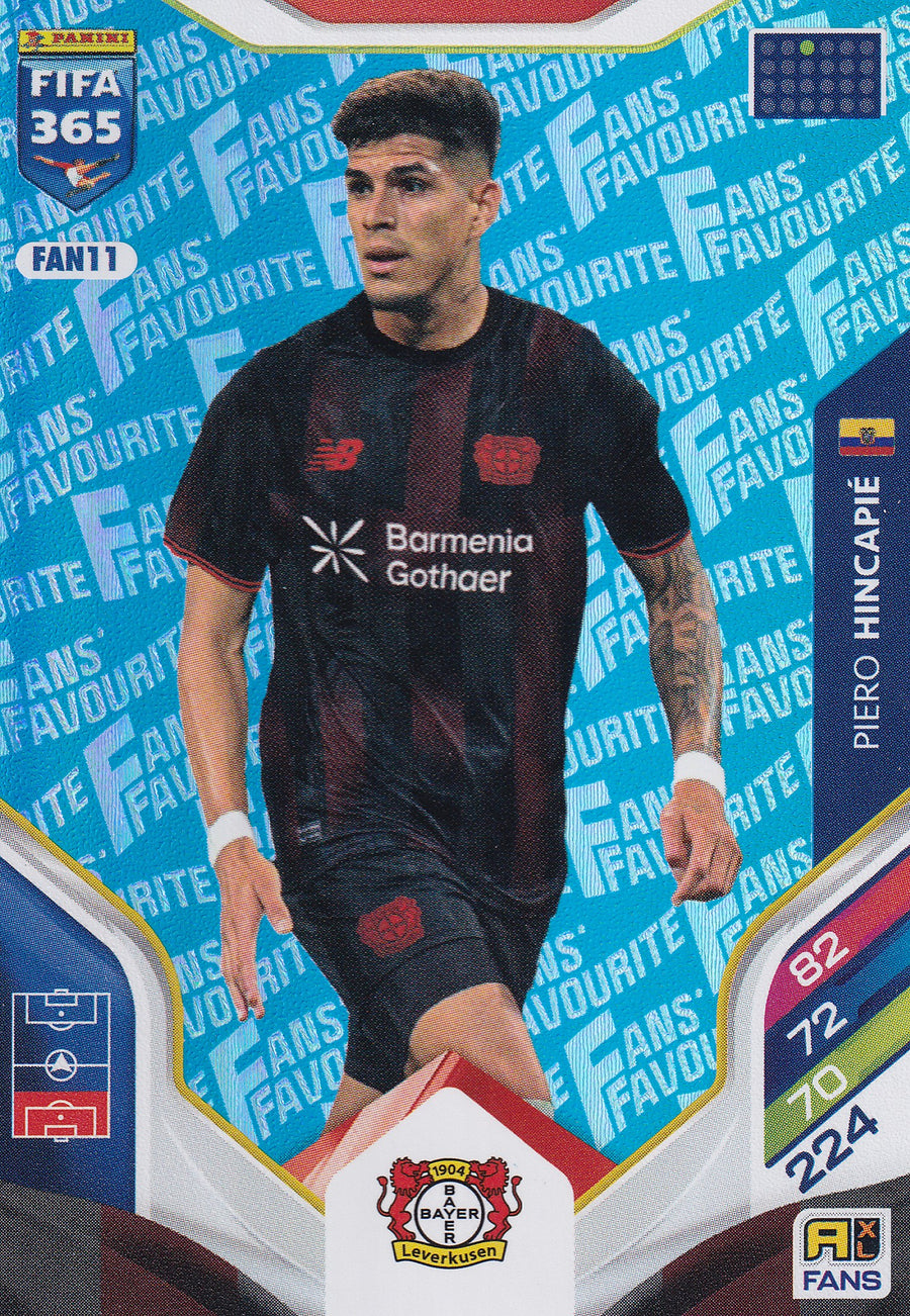 FAN-011. PIERO HINCAPIE - BAYER 04 LEVERKUSEN - FANS FAVOURITE - BLUE