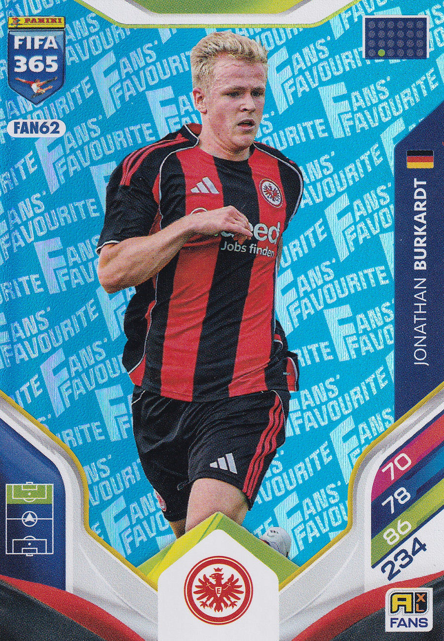FAN-062. JONATHAN BURKARDT - BAYER 04 LEVERKUSEN - FANS FAVOURITE - BLUE