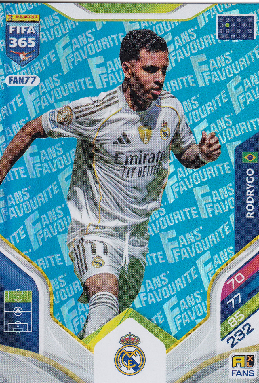 FAN-077. RODRYGO - REAL MADRID - FANS FAVOURITE - BLUE