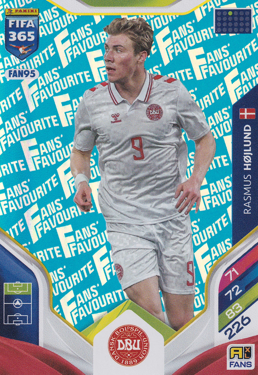FAN-095. RASMUS HØJLUND - DENMARK - FANS FAVOURITE - BLUE