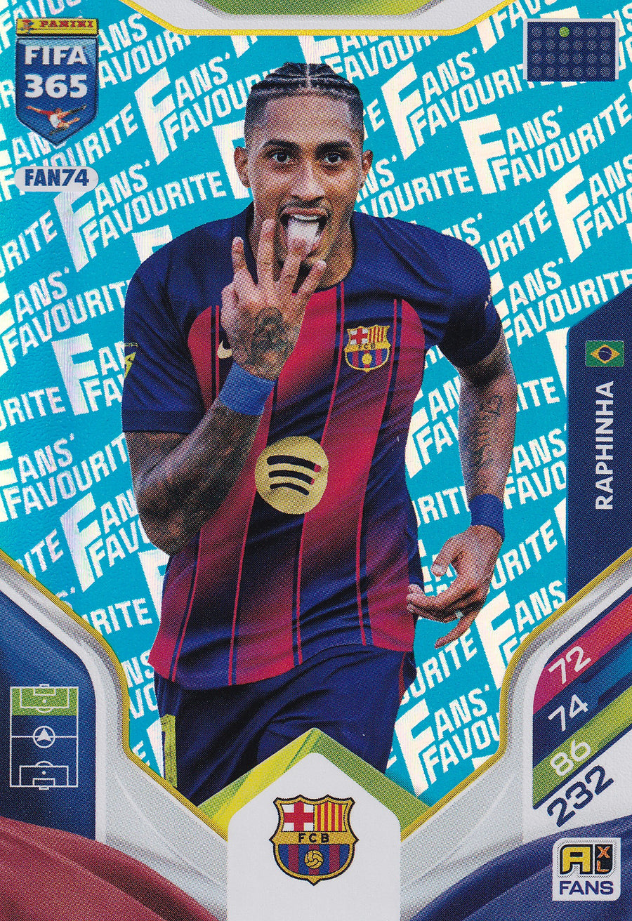 FAN-074. RAPINHA - FC BARCELONA - FANS FAVOURITE - BLUE