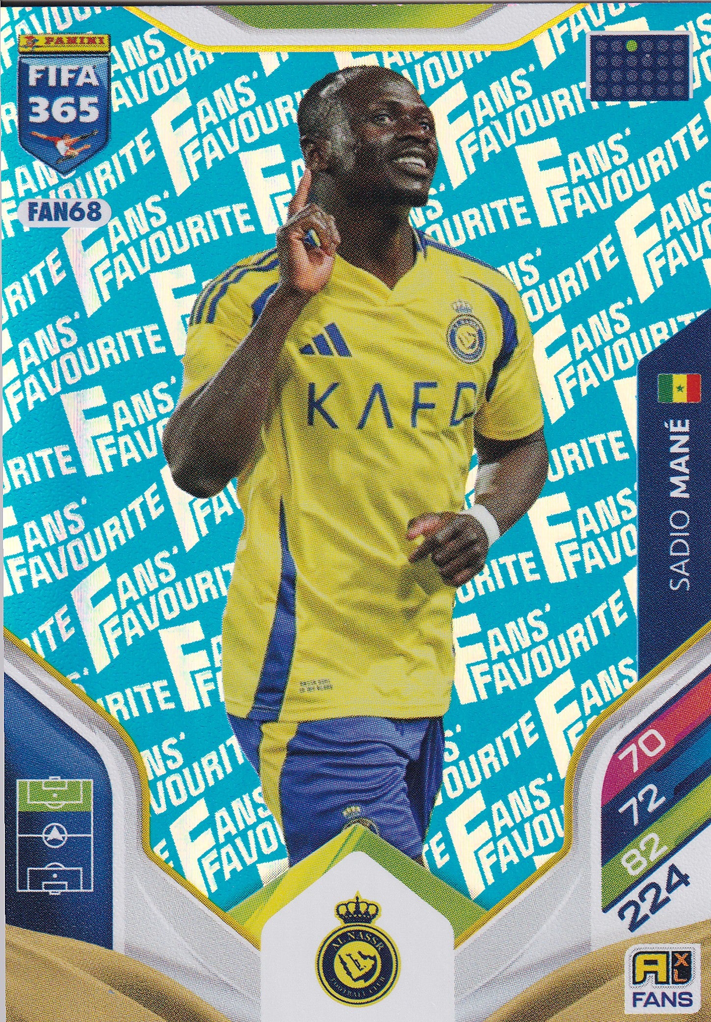 FAN-068. SADIO MANE - AL-NASSR - FANS FAVOURITE - BLUE