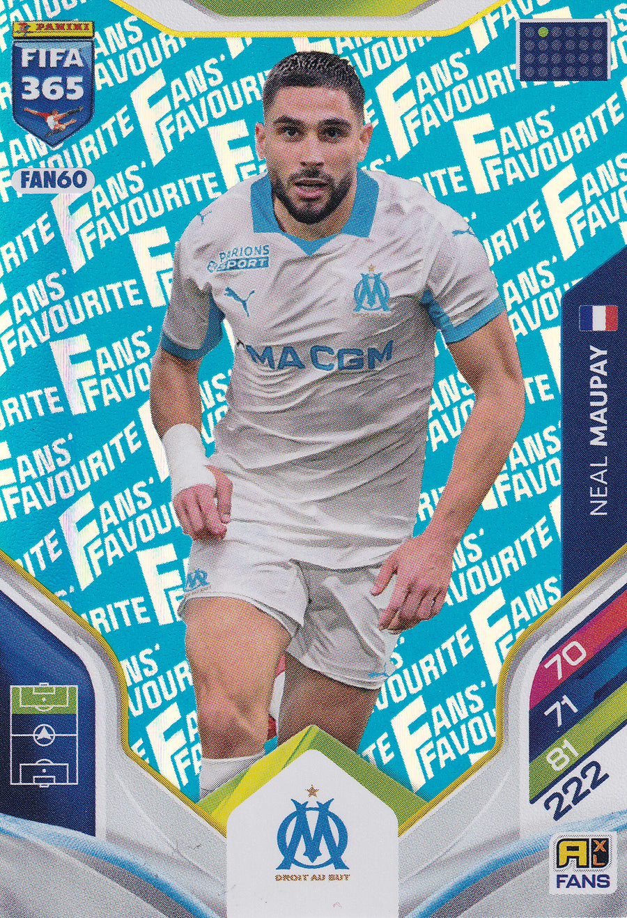 FAN-060. NEAL MAUPAY - MARSEILLE - FANS FAVOURITE - BLUE