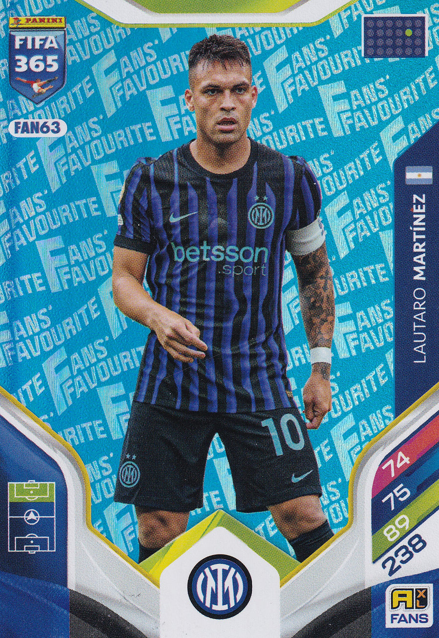 FAN-063. LAUTARO MARTINEZ - FC INTERNAZIONALE MILANO - FANS FAVOURITE - BLUE