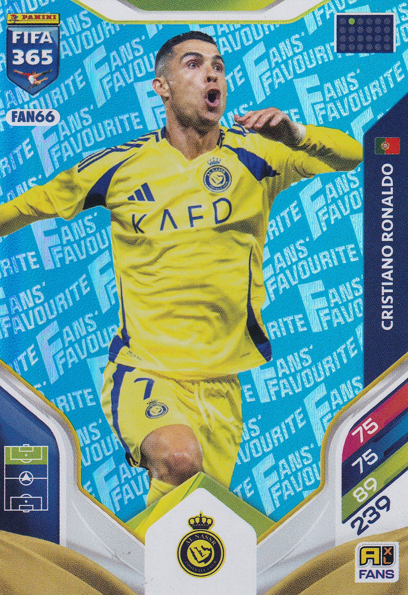 FAN-066. CRISTIANO RONALDO - AL-NASSR - FANS FAVOURITE - BLUE