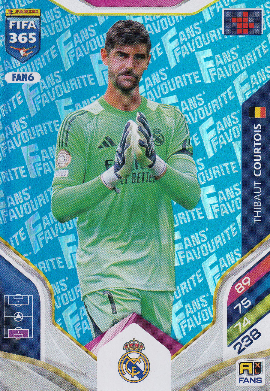 FAN-006. THIBAUT COURTOIS - REAL MADRID - FANS FAVOURITE - BLUE