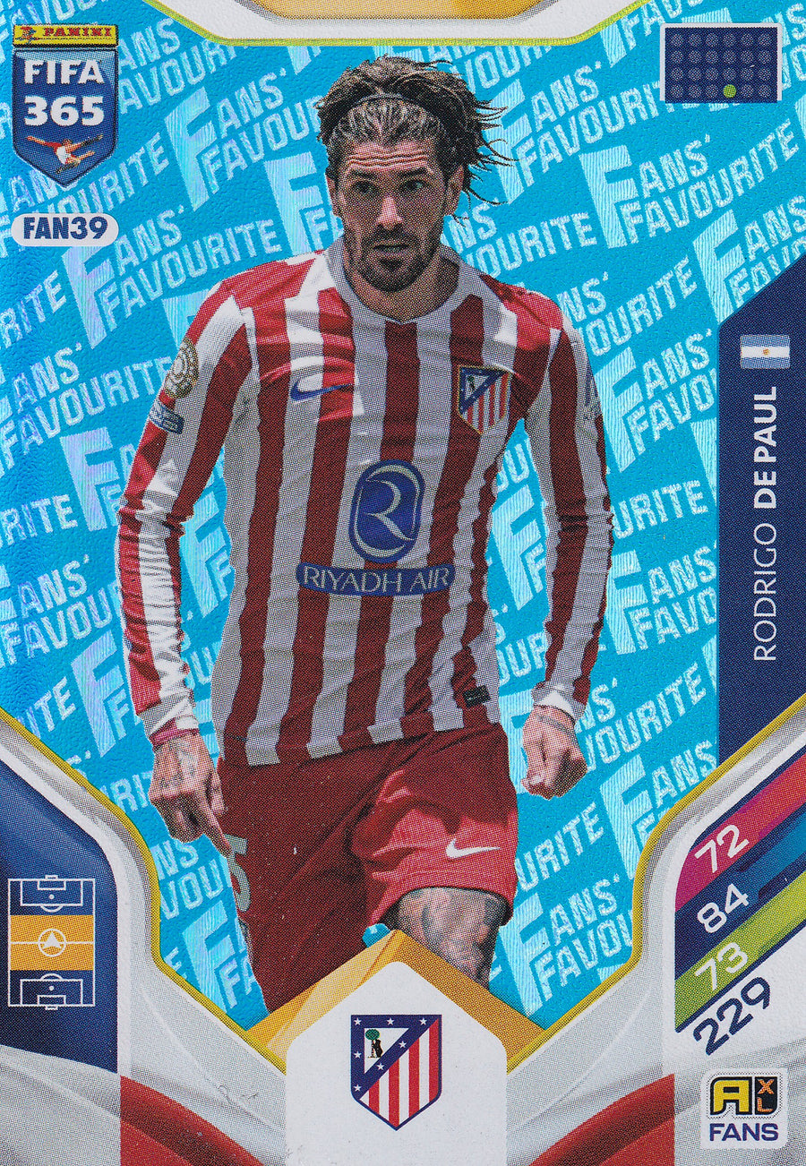 FAN-039. RODRIGO DE PAUL - ATLETICO DE MADRID - FANS FAVOURITE - BLUE