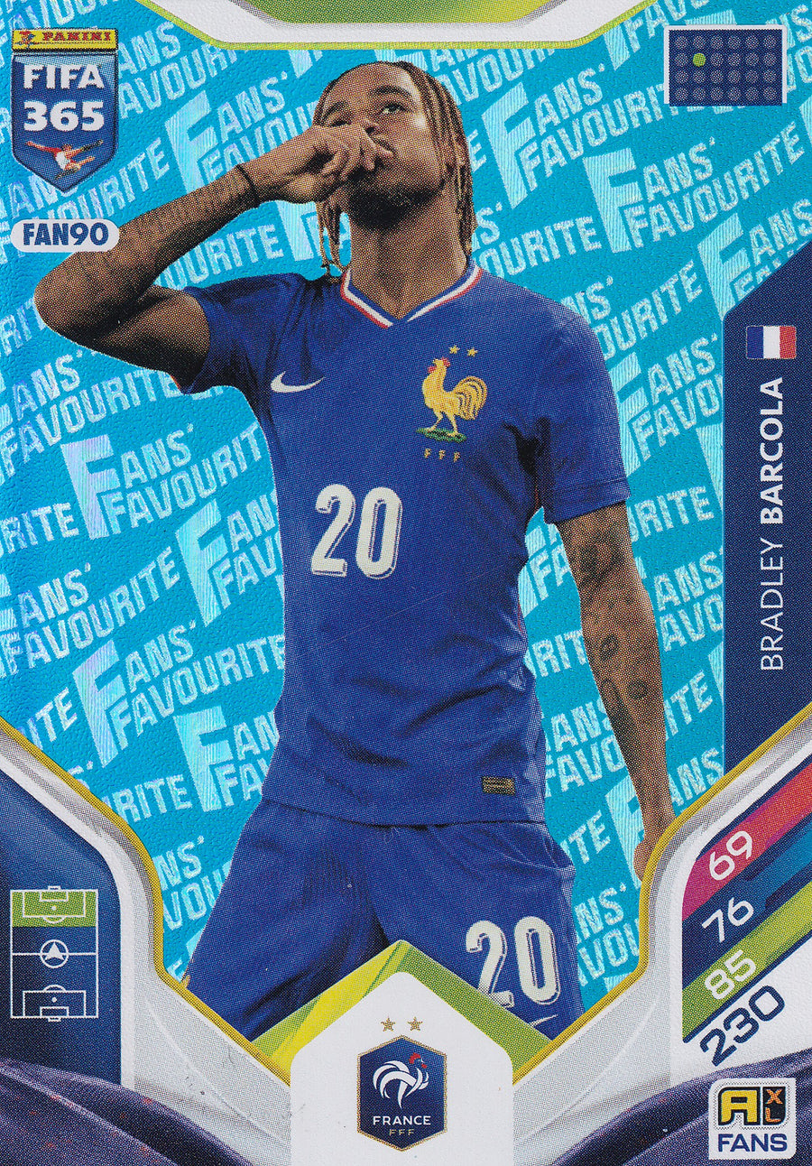 FAN-090. BRADLEY BARCOLA - FRANCE - FANS FAVOURITE - BLUE