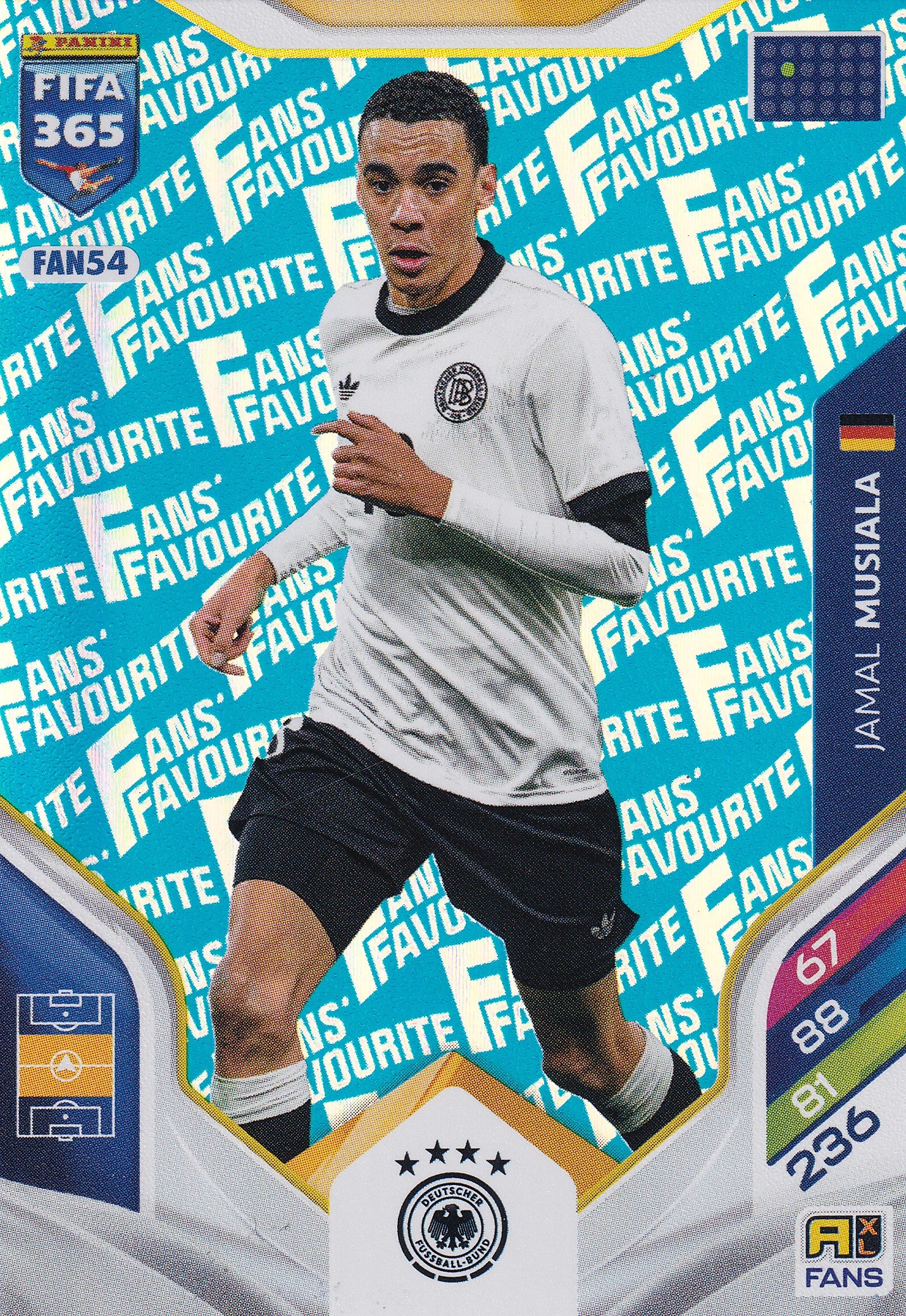 FAN-054. JAMAL MUSIALA - GERMANY - FANS FAVOURITE - BLUE