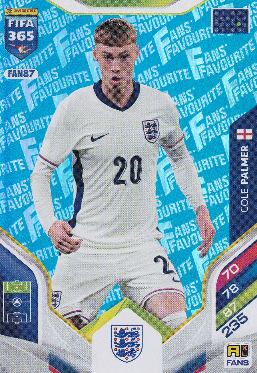 FAN-087. COLE PALMER - ENGLAND - FANS FAVOURITE - BLUE