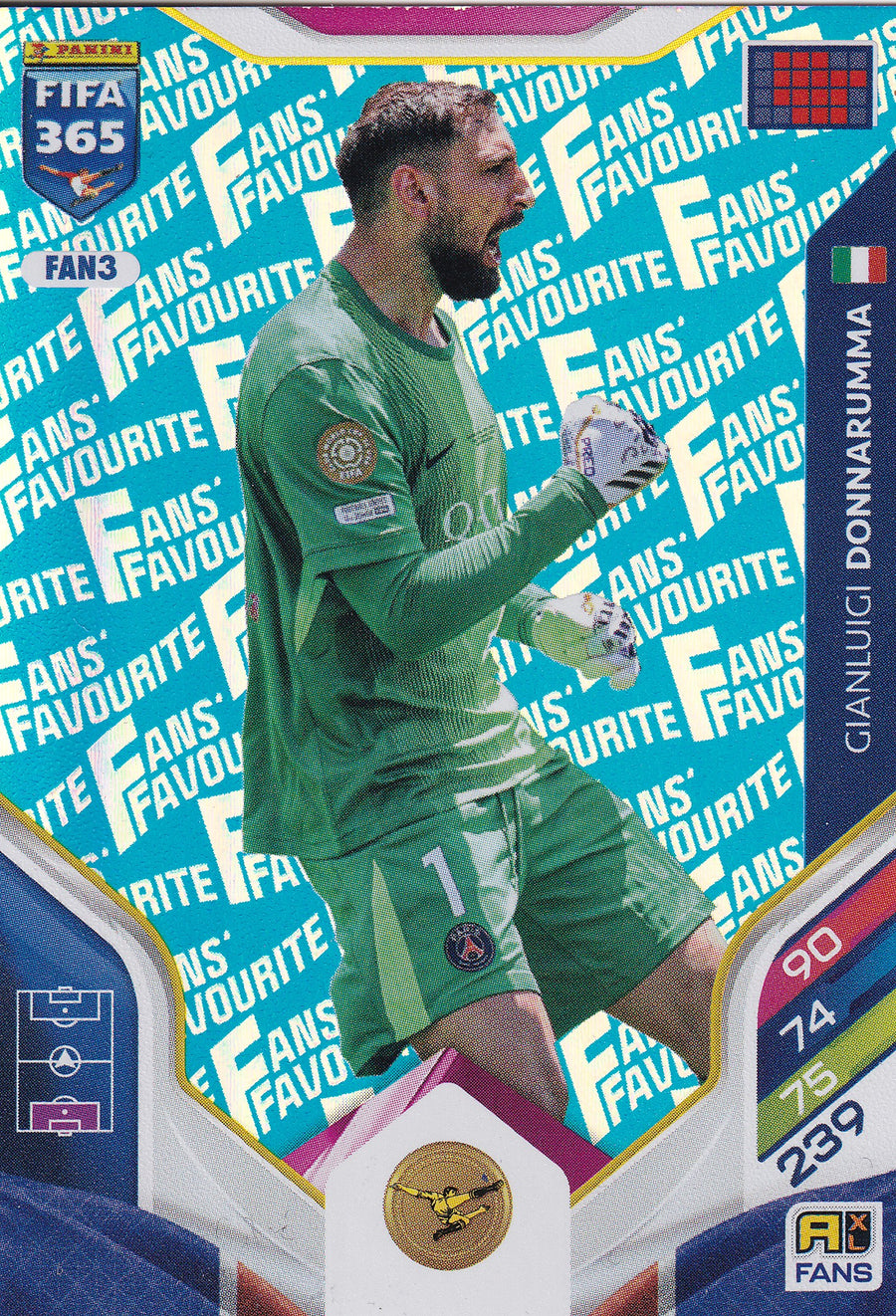 FAN-003. GIANLUIGI DONNARUMMA - PARIS SAINT-GERMAIN - FANS FAVOURITE - BLUE