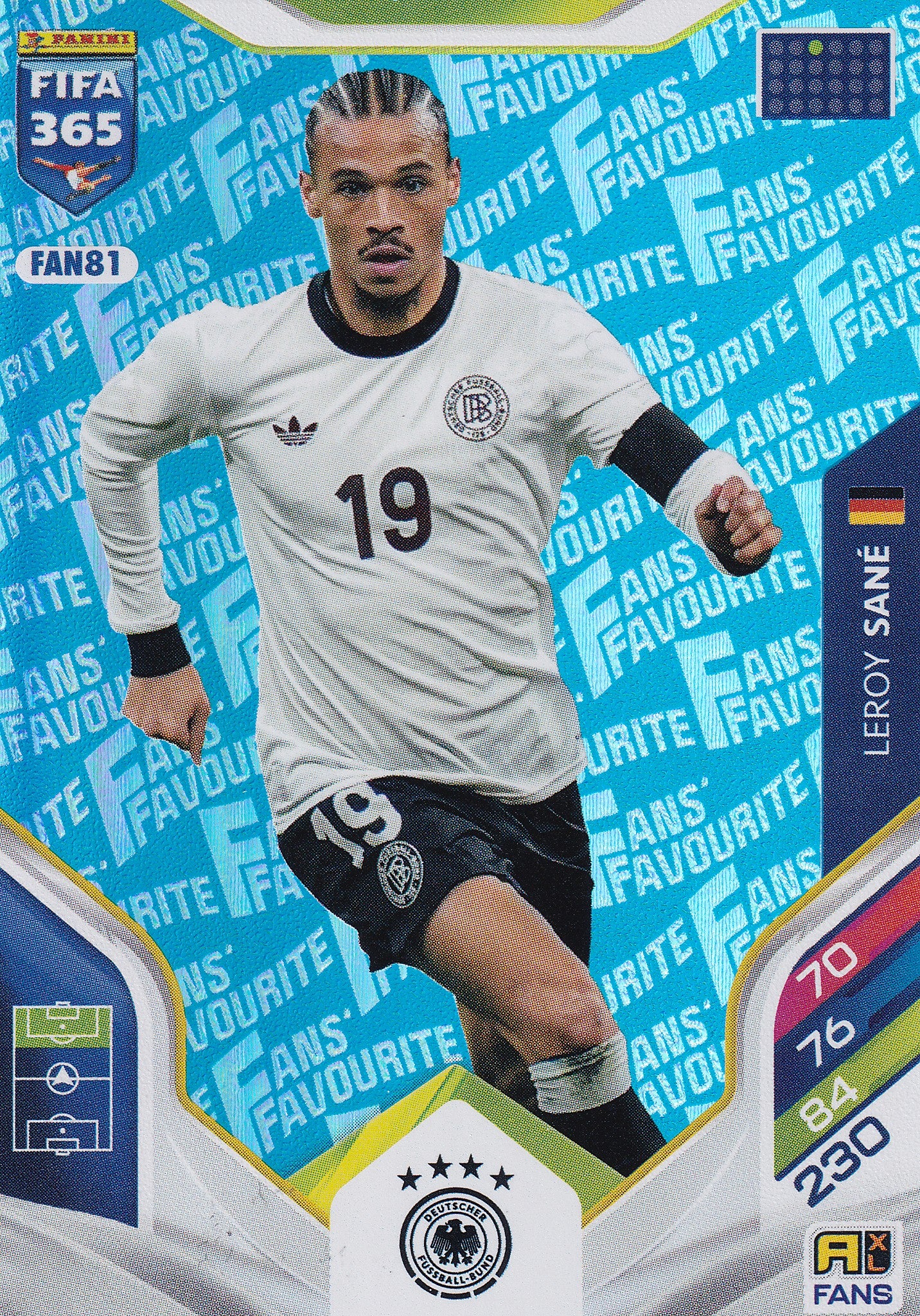 FAN-081. LEROY SANE - GERMANY - FANS FAVOURITE - BLUE