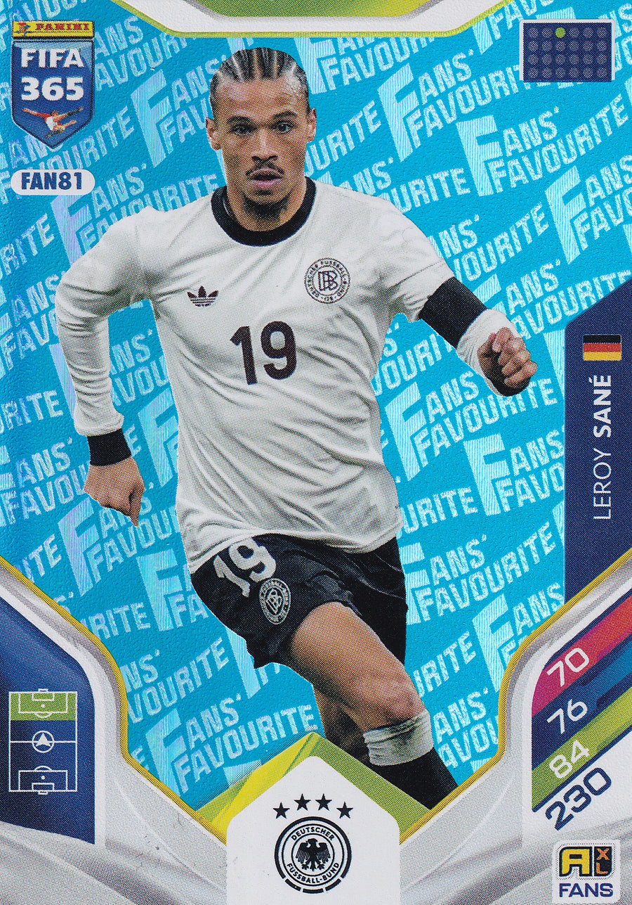 FAN-081. LEROY SANE - GERMANY - FANS FAVOURITE - BLUE