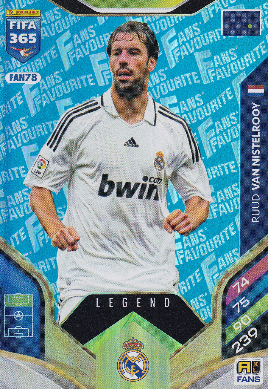 FAN-078. RUUD VAN NISTELROOY - REAL MADRID - FANS FAVOURITE LEGEND - BLUE
