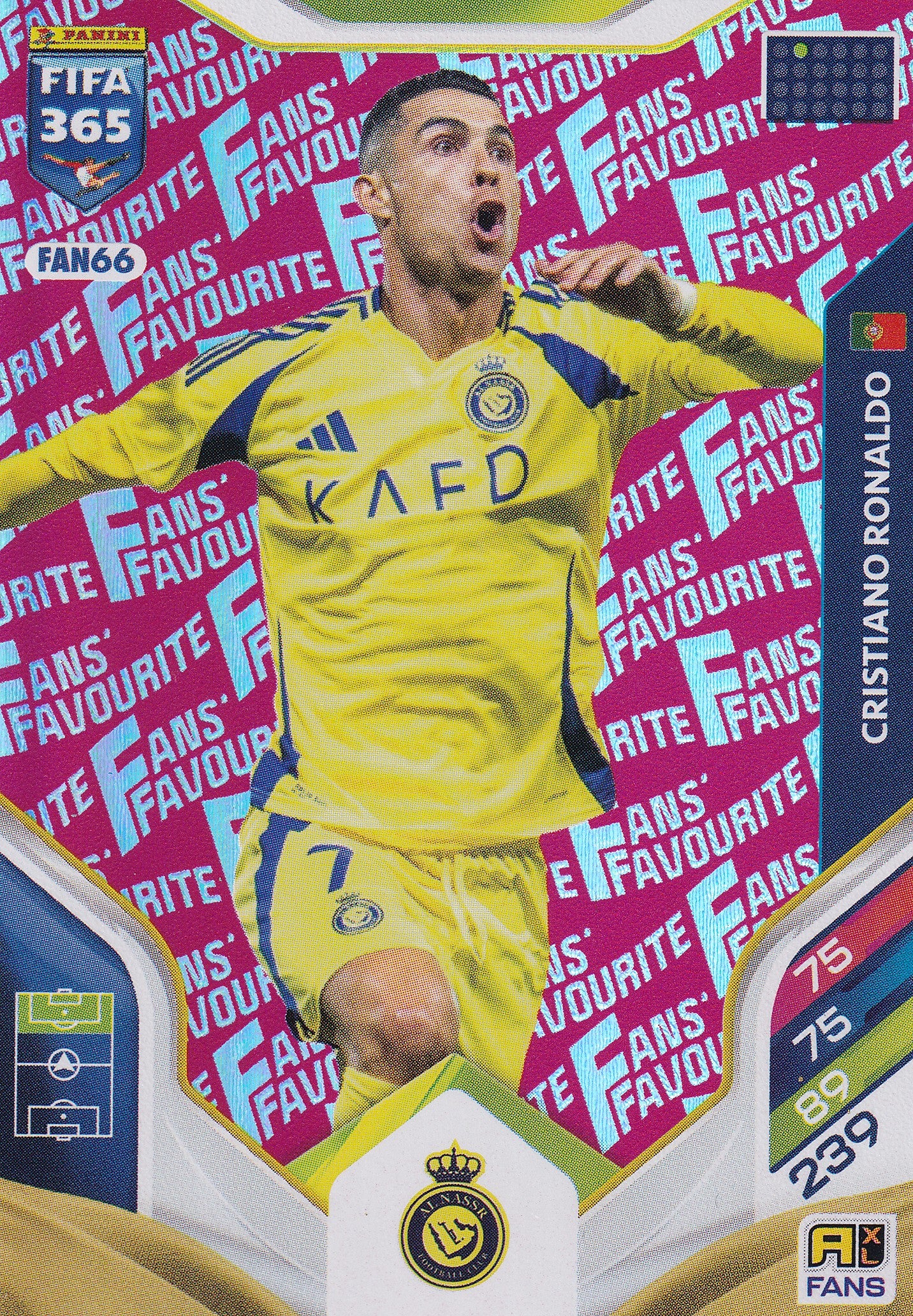 FAN-066. CRISTIANO RONALDO - AL-NASSR - FANS FAVOURITE - RED