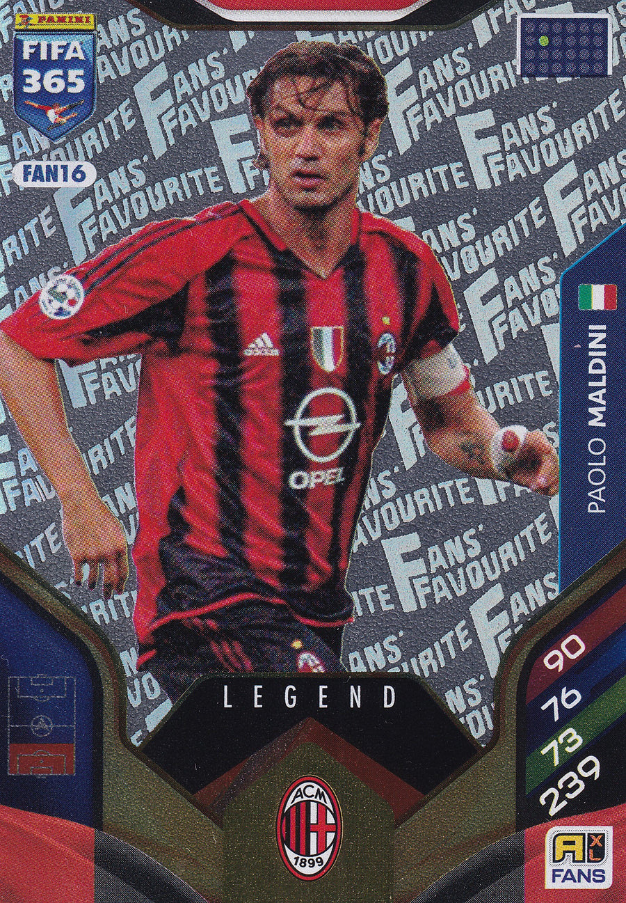 FAN-16. PAOLO MALDINI - AC MILAN - FANS FAVOURITE LEGEND
