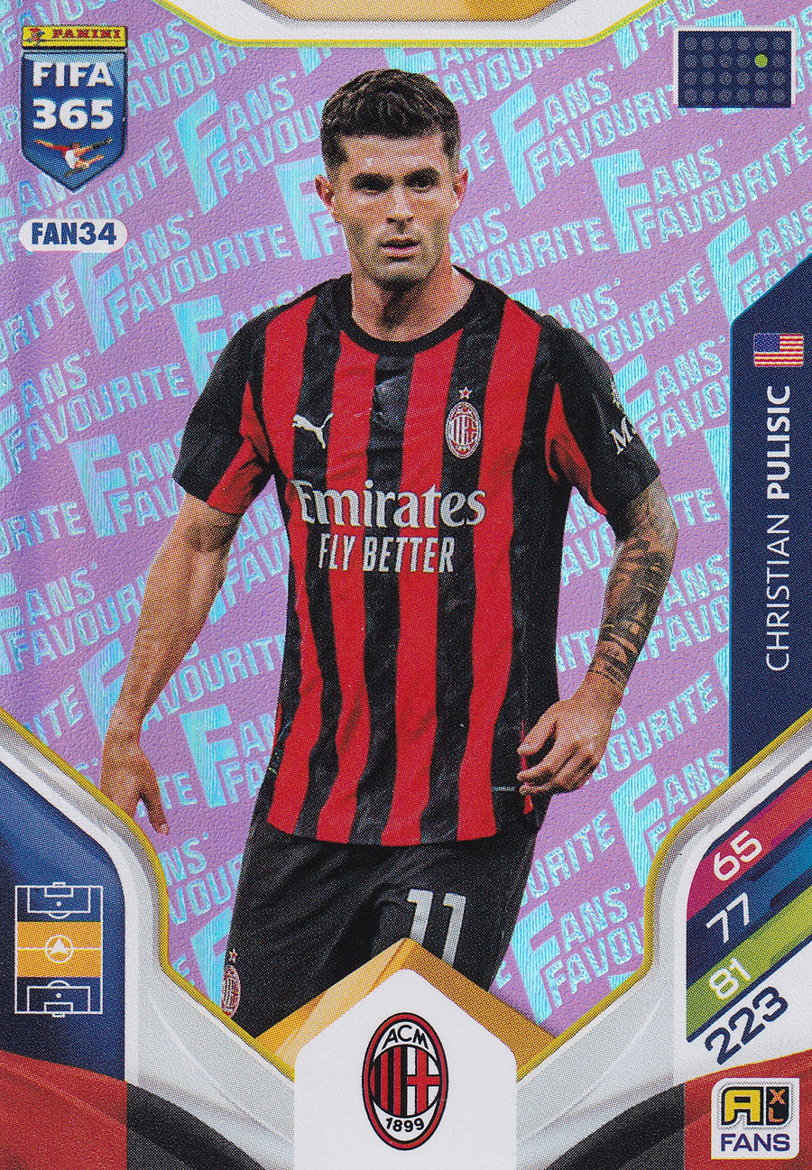 FAN-034. CHRISTIAN PULISIC - AC MILAN - FANS FAVOURITE - PINK
