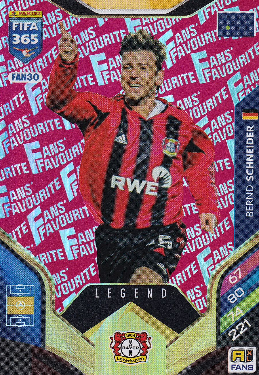 FAN-030. BERND SCHNEIDER - BAYER 04 LEVERKUSEN - FANS FAVOURITE LEGEND - RED