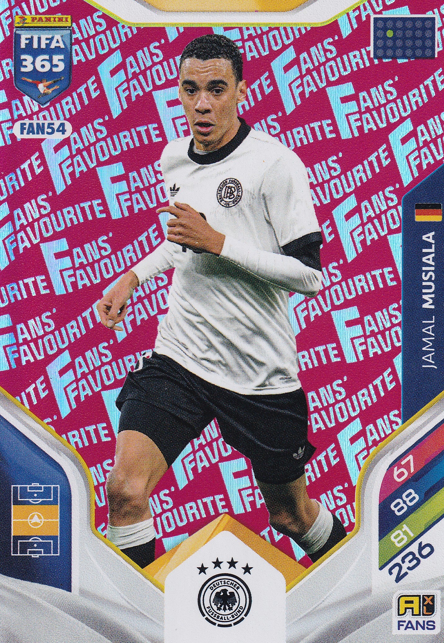 FAN-054. JAMAL MUSIALA - GERMANY - FANS FAVOURITE - RED