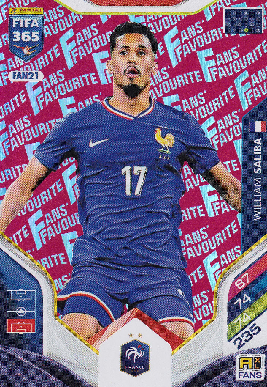 FAN-021. WILLIAM SALIBA - FRANCE - FANS FAVOURITE - RED