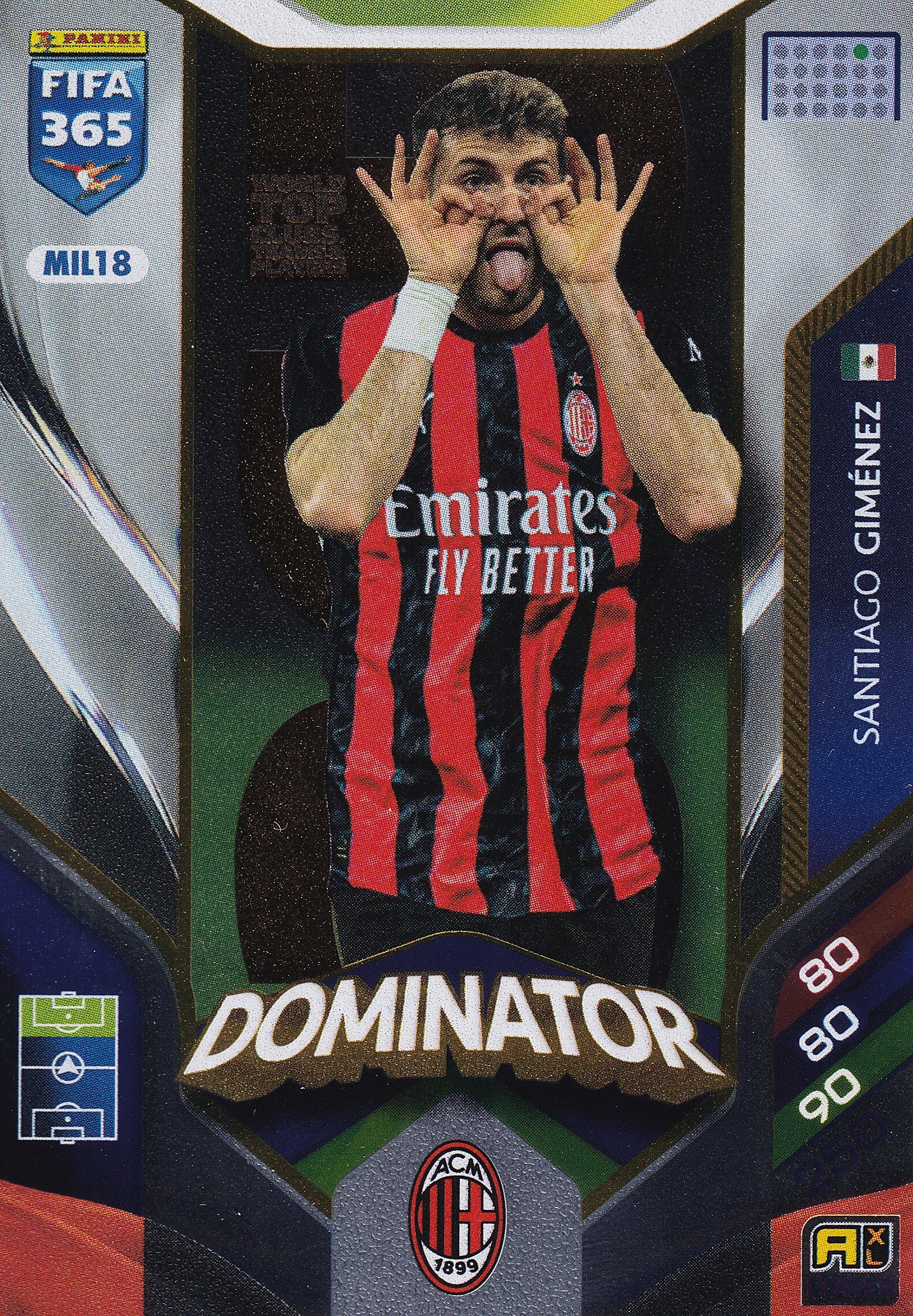 172 - MIL18. SANTIAGO GIMENEZ - AC MILAN - DOMINATOR