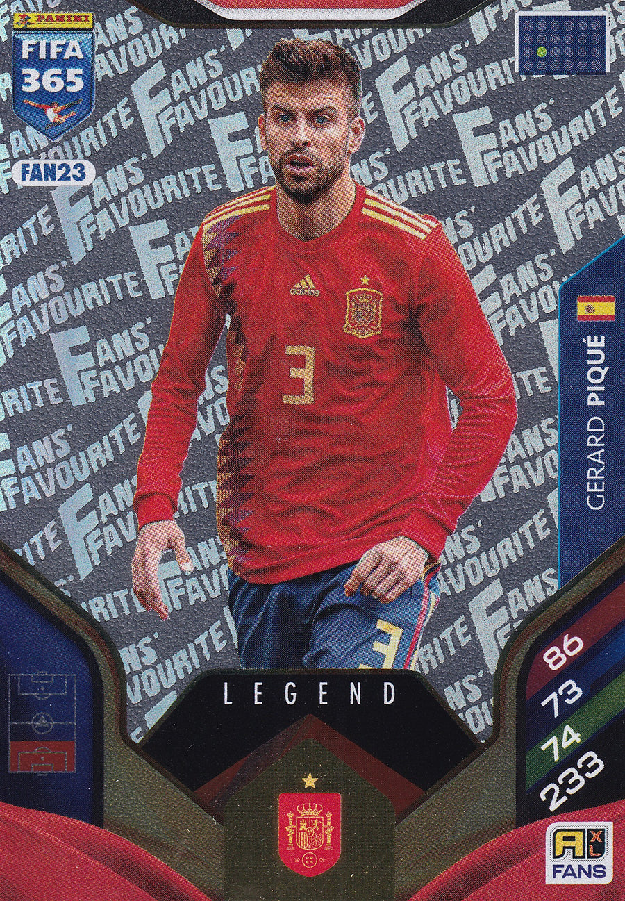 FAN-23. GERARD PIQUE - SPAIN - FANS FAVOURITE LEGEND