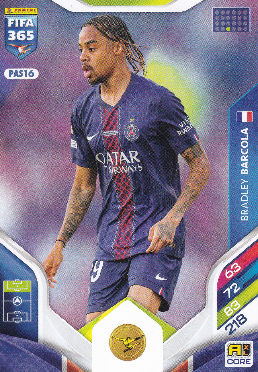 079 - PAS16. BRADLEY BARCOLA - PARIS SAINT-GERMAIN