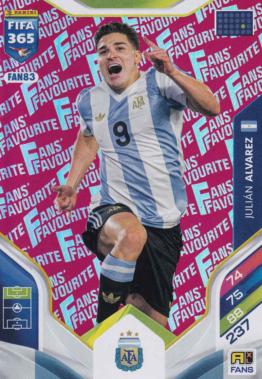 FAN-083. JULIAN ALVAREZ - ARGENTINA - FANS FAVOURITE - RED