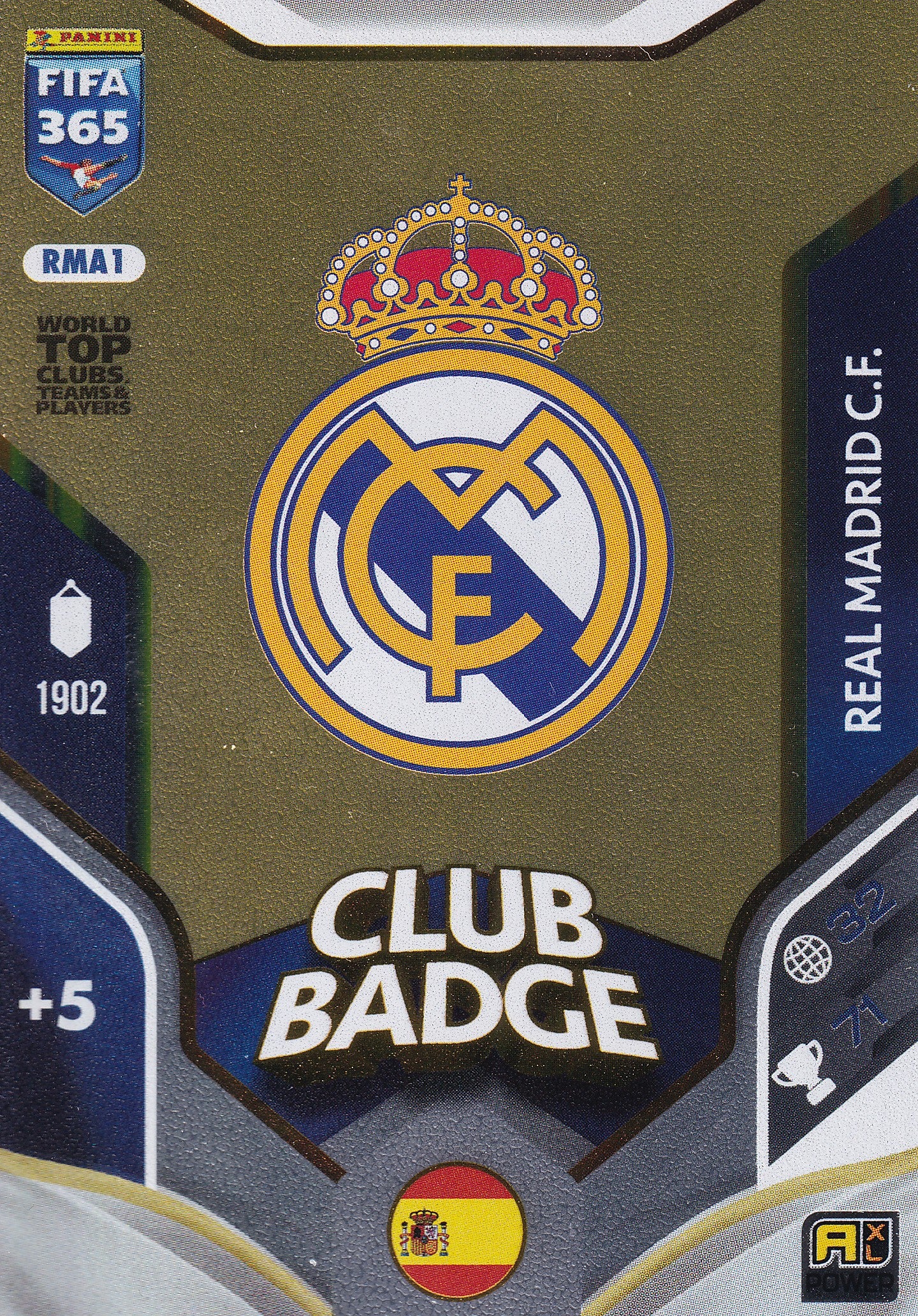 280 - RMA1. REAL MADRID - BADGE
