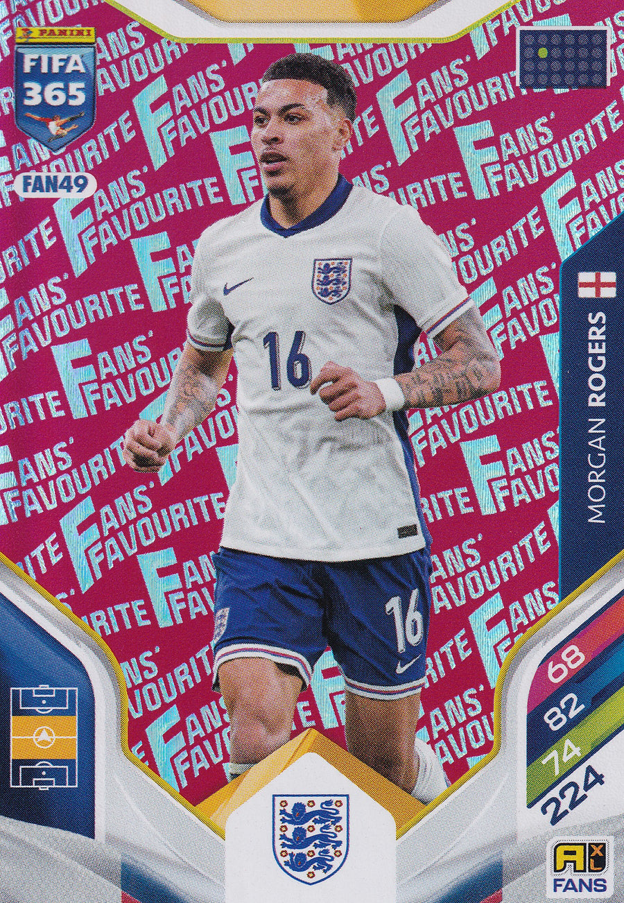 FAN-049. MORGAN ROGERS - ENGLAND - FANS FAVOURITE - RED