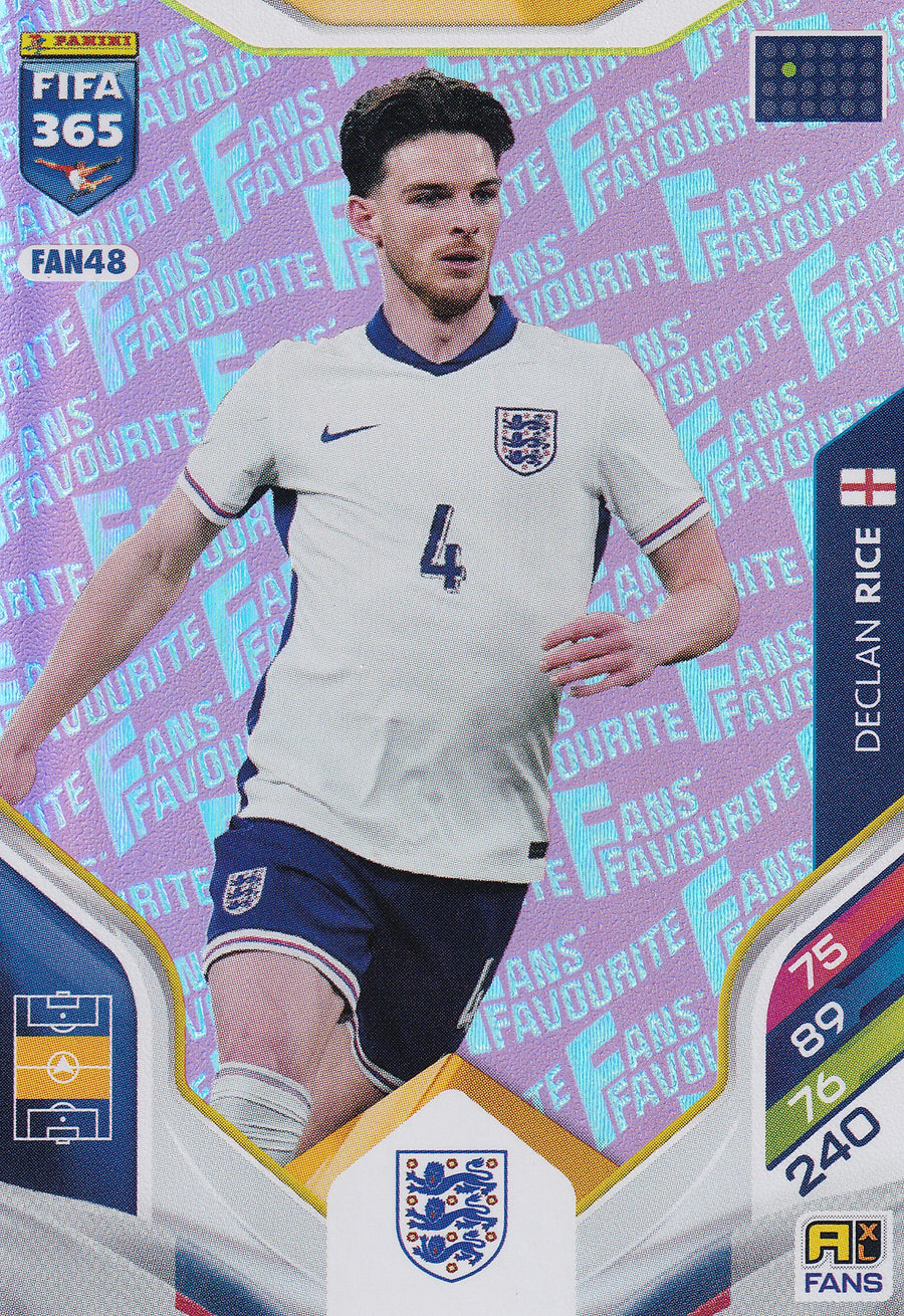 FAN-048. DECLAN RICE - ENGLAND - FANS FAVOURITE - PINK