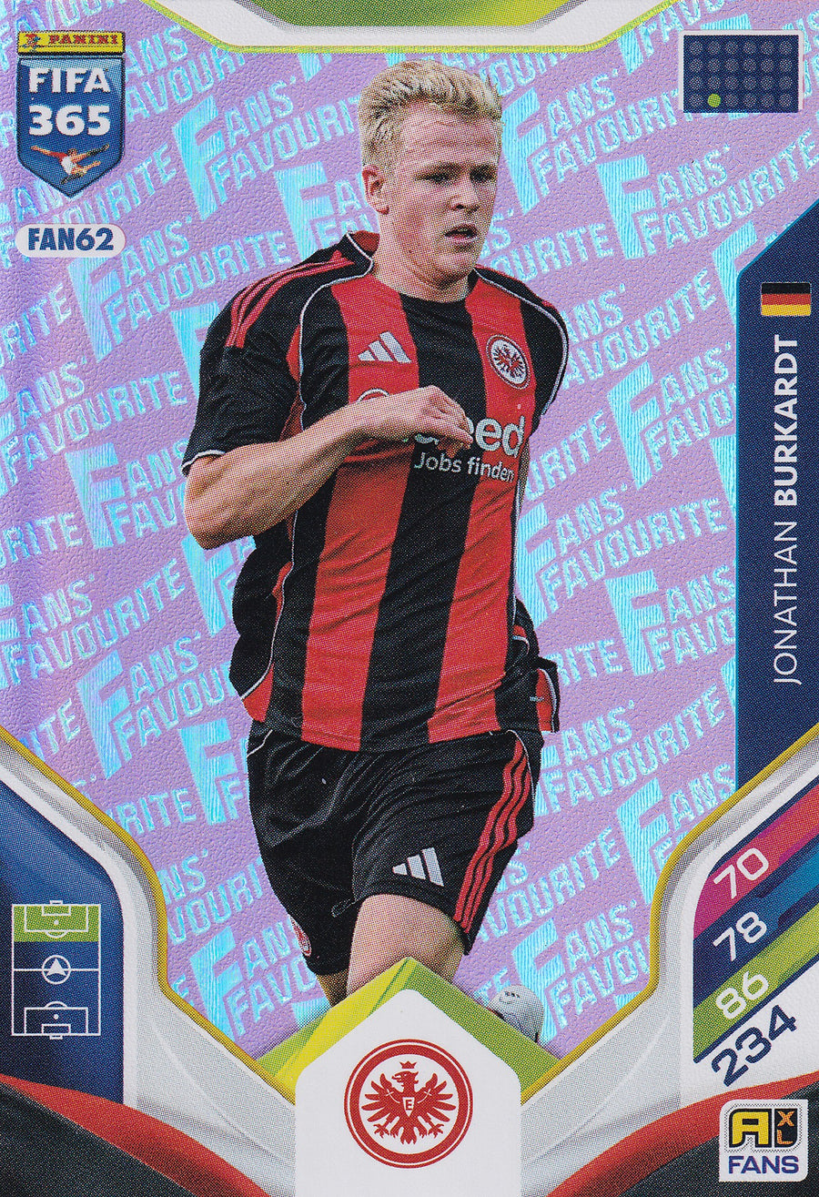 FAN-062. JONATHAN BURKARDT - BAYER 04 LEVERKUSEN - FANS FAVOURITE - PINK