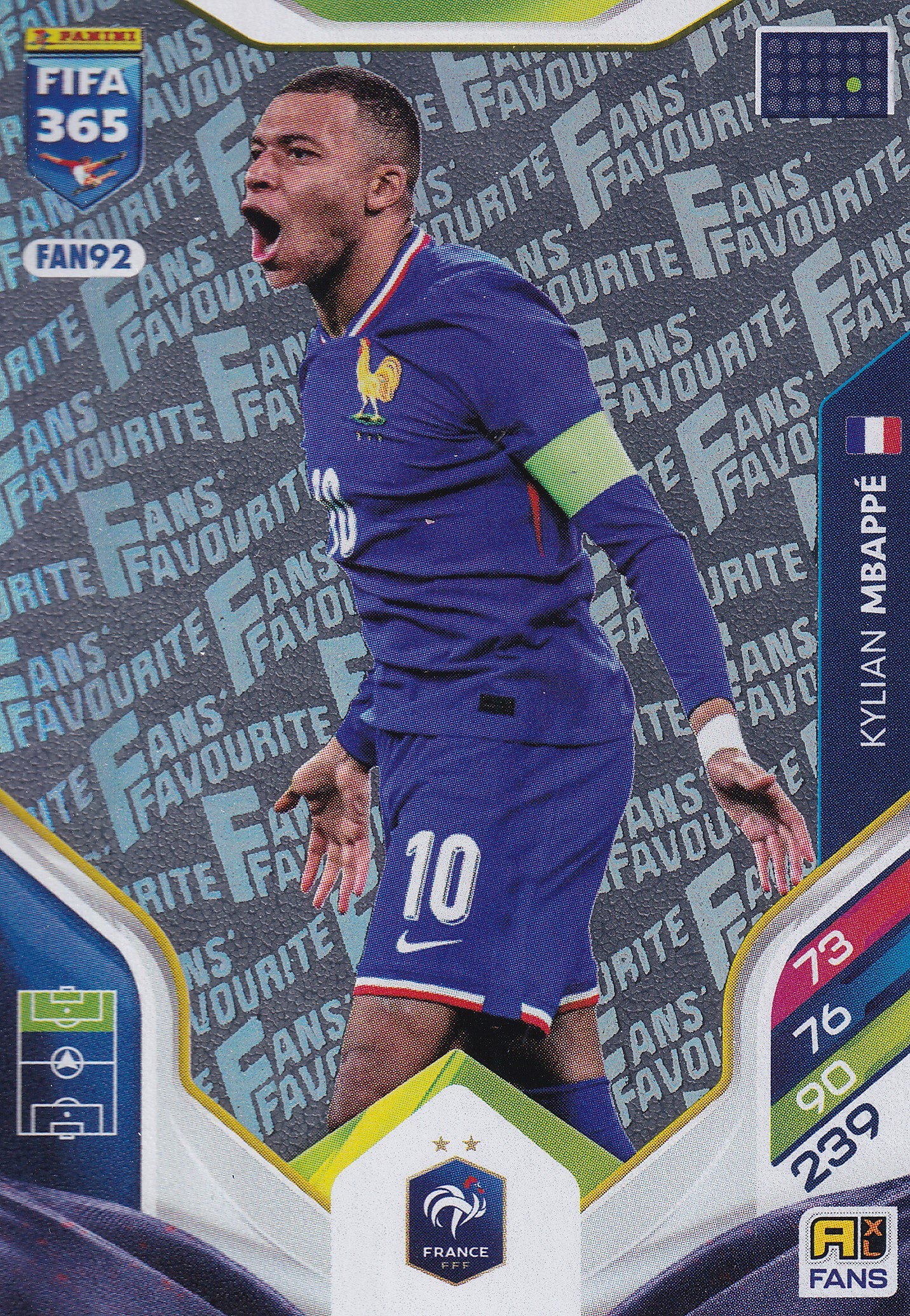 FAN-92. KYLIAN MBAPPE - FRANCE - FANS FAVOURITE