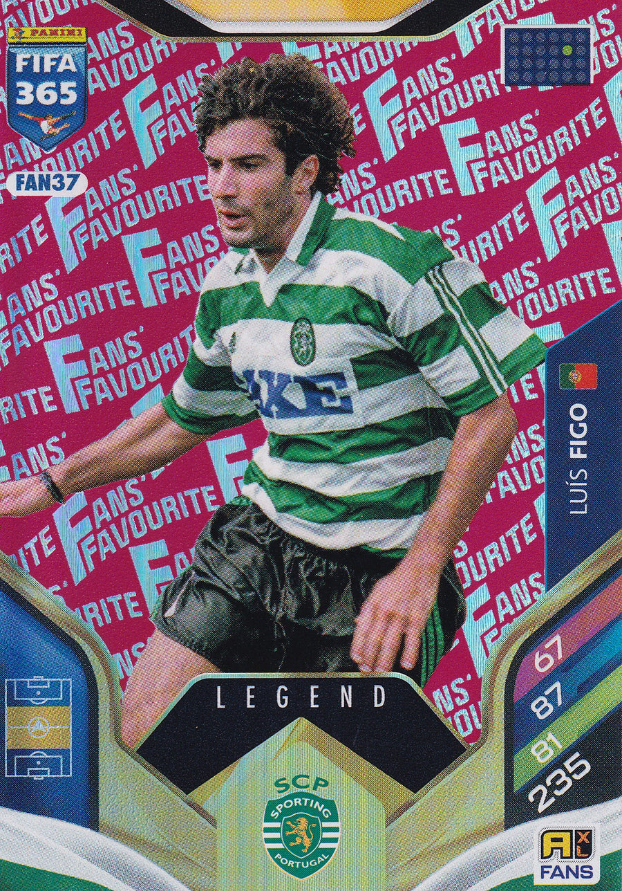 FAN-037. LUIS FIGO - SPORTING CP - FANS FAVOURITE LEGEND - RED
