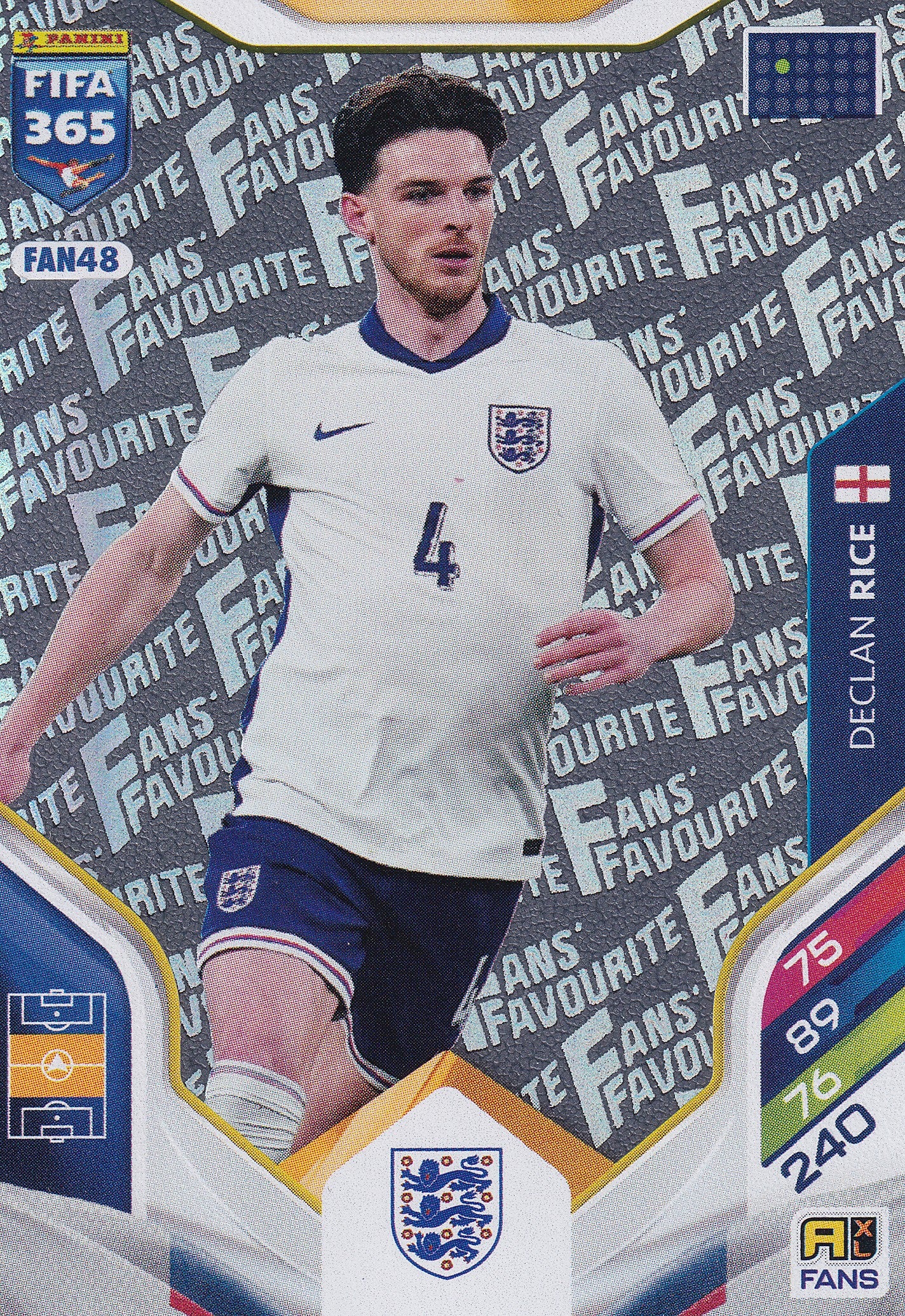 FAN-48. DECLAN RICE - ENGLAND - FANS FAVOURITE