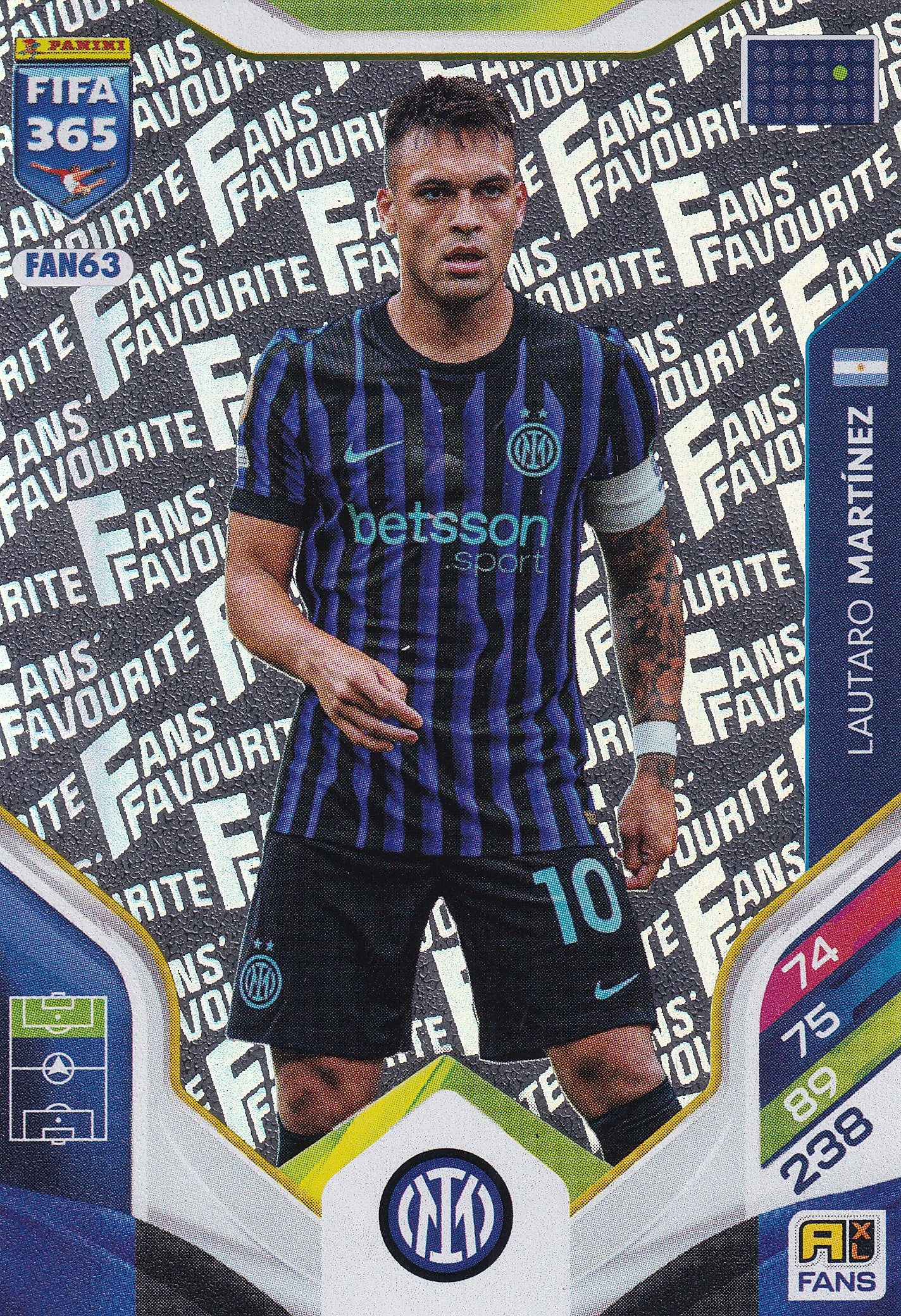 FAN-63. LAUTARO MARTINEZ - INTER - FANS FAVOURITE