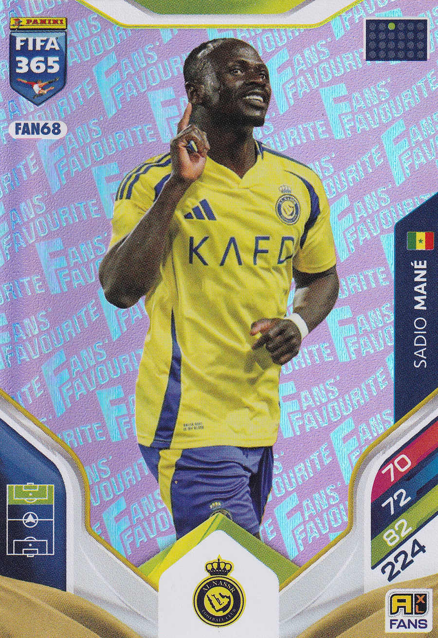 FAN-068. SADIO MANE - AL-NASSR - FANS FAVOURITE - PINK