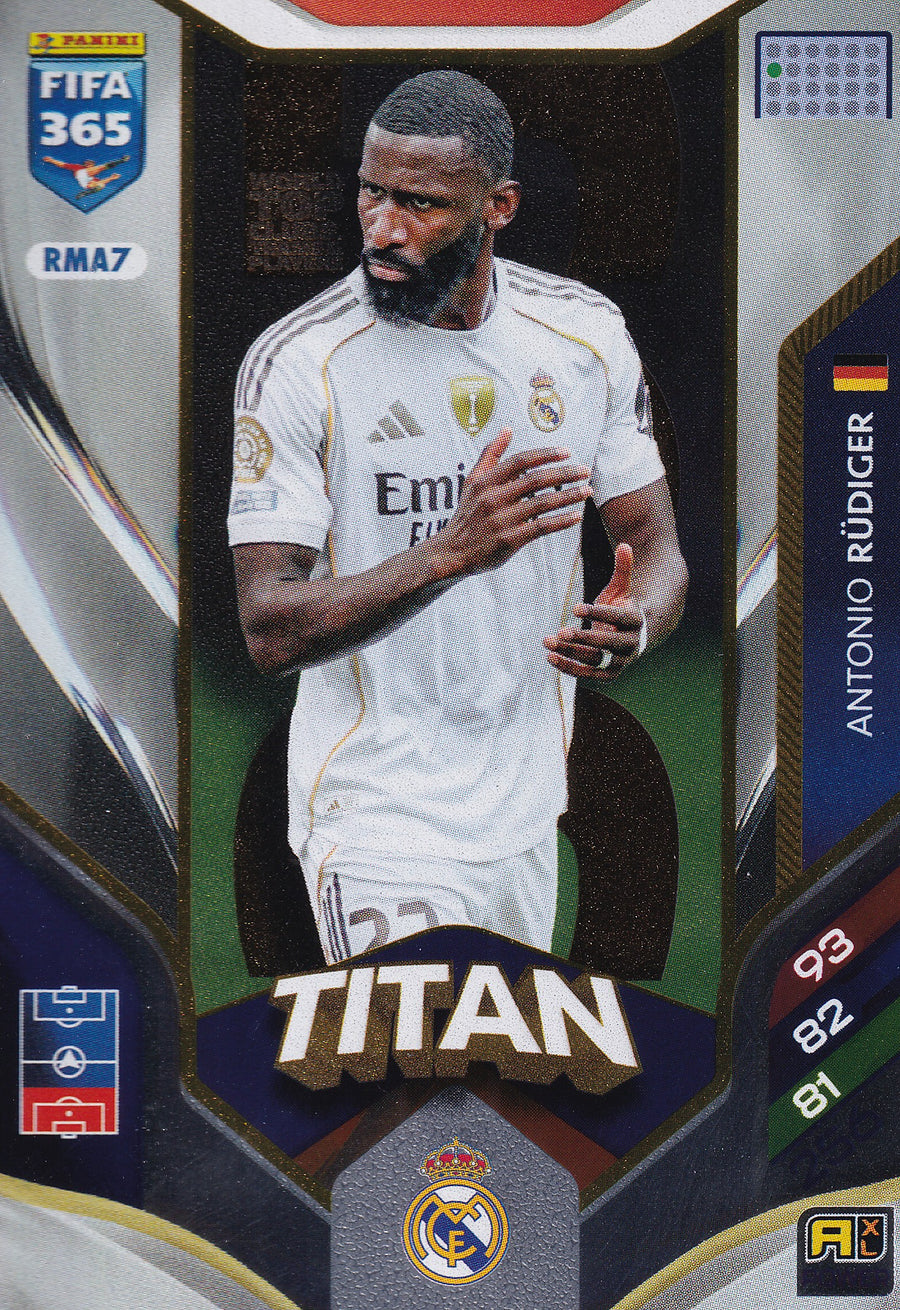 286 - RMA7. ANTOINE RUDIGER - REAL MADRID - TITAN